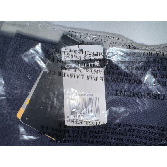 NWT Carhartt Men's Flame Resistant Washed Duck Work Dungaree Dark Navy 32W x 30L - Picture 5 of 7